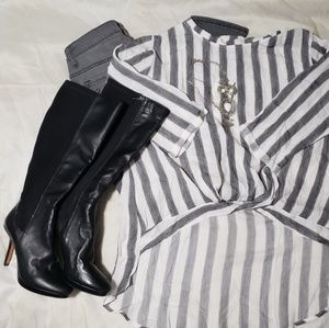 White House Black Market Bordeaux Boots